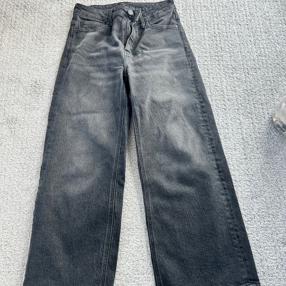 Quince cropped wide leg jeans